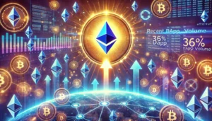 EthereumのDApp取引量が1週間で36%増加