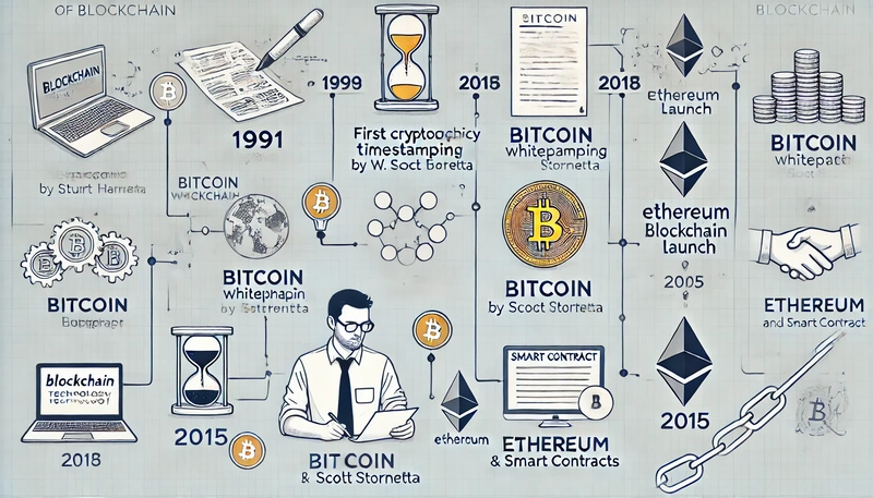 ブロックチェーン技術の歴史