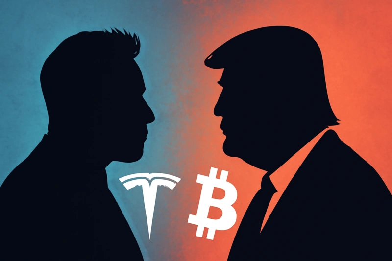 トランプとマスクの公の争いが、伝統的な市場と暗号通貨市場の両方を揺るがす